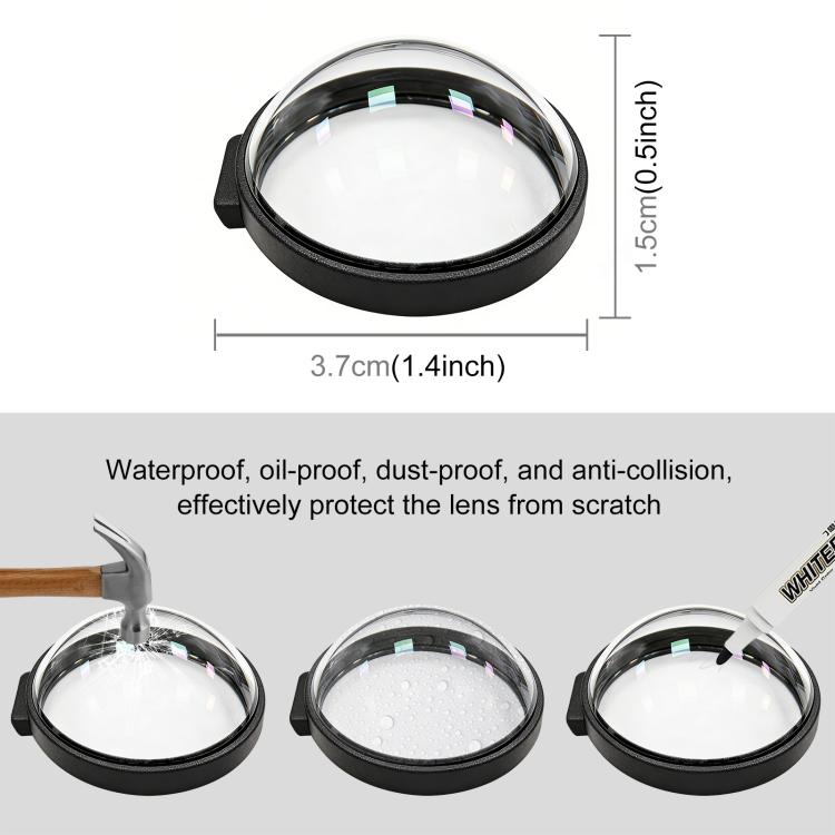 Protezione vetro temperato per obiettivo GoPro MAX2