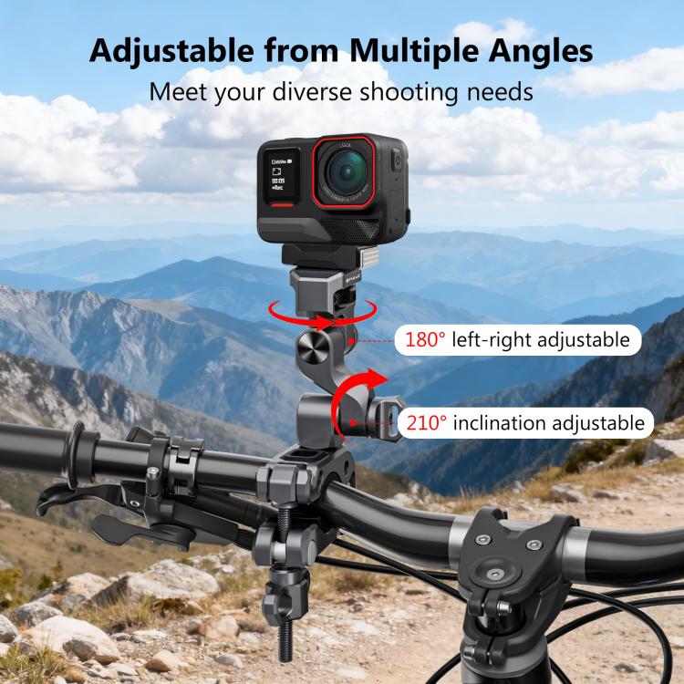Supporto in lega di alluminio per gimbal a 3 vie