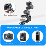 Supporto in lega di alluminio per gimbal a 3 vie