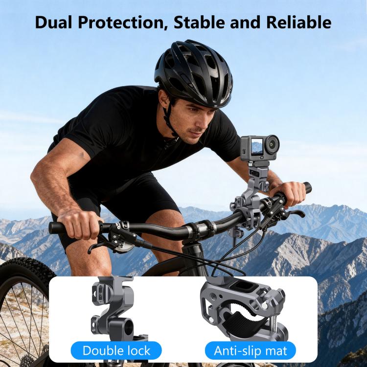 Supporto in lega di alluminio per gimbal a 3 vie