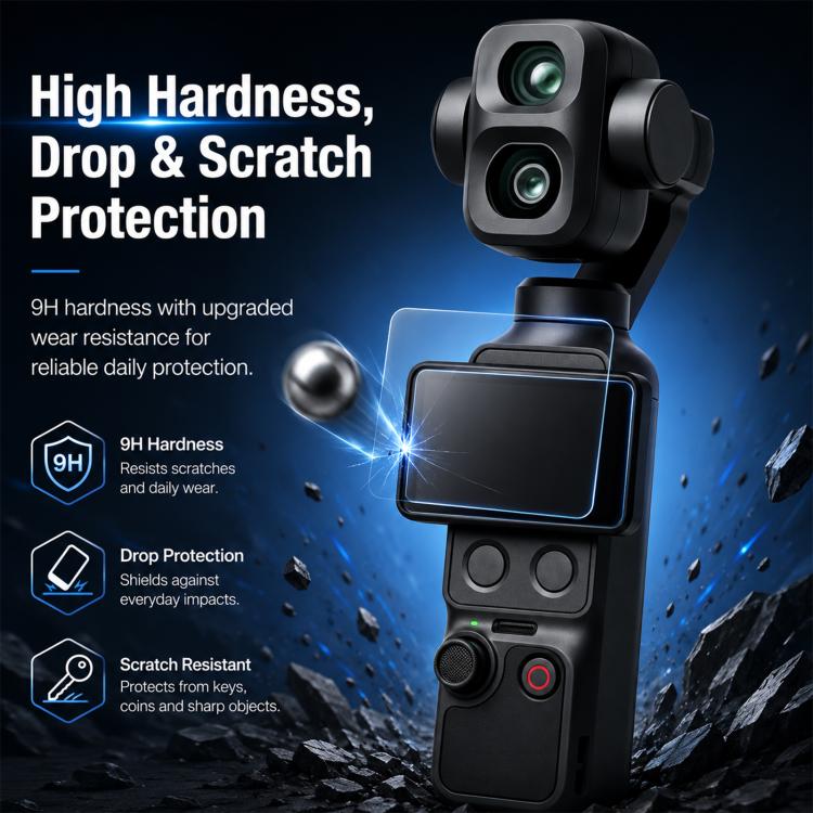 Pellicola vetro temperato per DJI Osmo Pocket 4P 9H