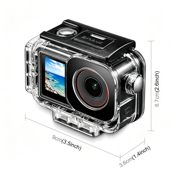 Custodia subacquea impermeabile per DJI Action 5 Pro 4 3