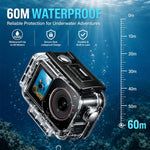 Custodia subacquea impermeabile per DJI Action 5 Pro 4 3