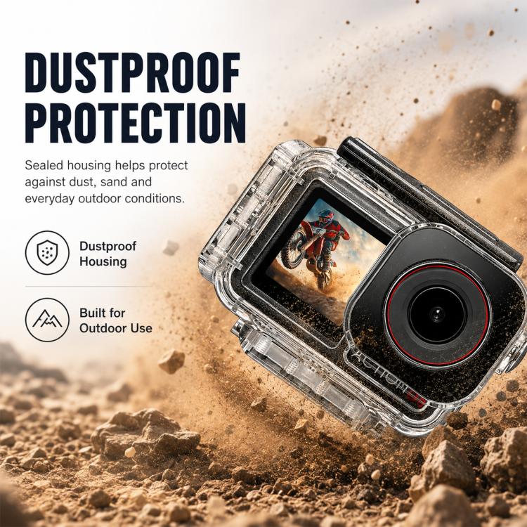 Custodia subacquea impermeabile per DJI Action 5 Pro 4 3