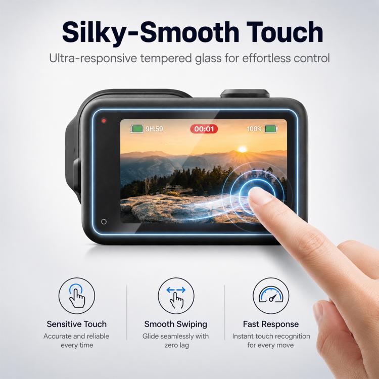 Pellicola in vetro temperato per obiettivo e display GoPro MISSION 1 / 1 Pro