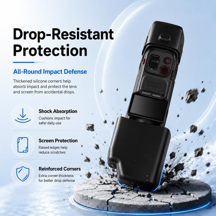 Custodia protettiva integrale in silicone per Insta360 Luna Ultra
