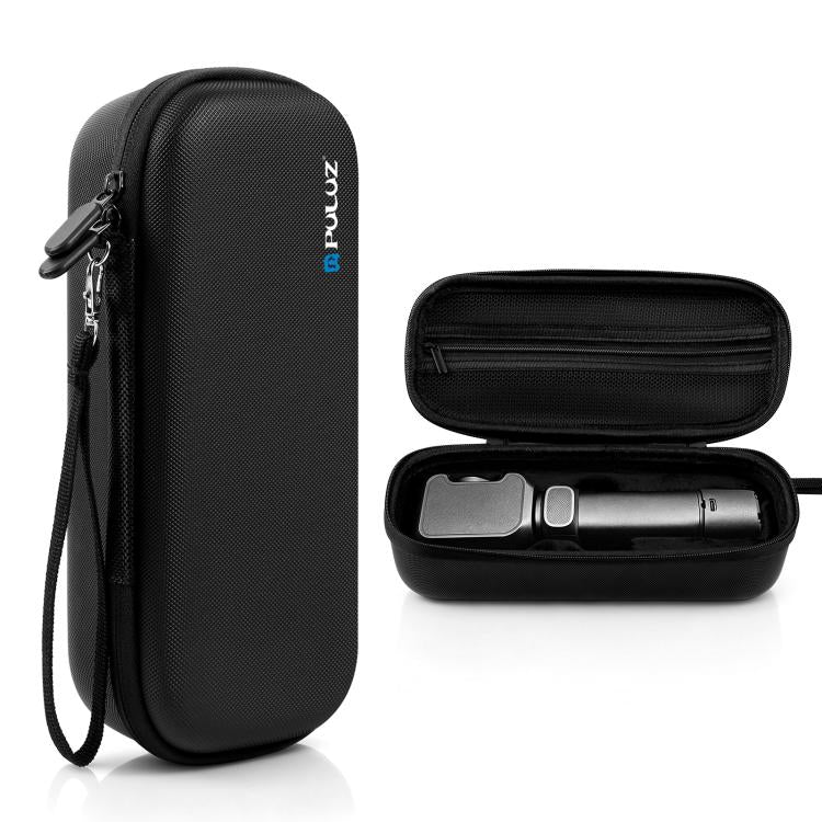 Custodia rigida PULUZ in PU con motivo a rombi e borsa protettiva in EVA per Insta360 Luna Ultra., For Insta360 Luna Ultra / Pro