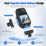 Per Insta360 X6 PULEZ Piastra a sgancio rapido orizzontale magnetica con staffa a L, For Insta360 X6
