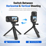 Per Insta360 X6 PULEZ Piastra a sgancio rapido orizzontale magnetica con staffa a L, For Insta360 X6