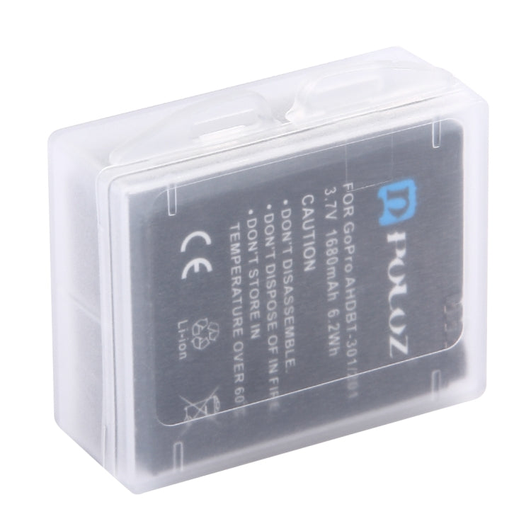 Scatola portabatterie trasparente in plastica per GoPro HERO4