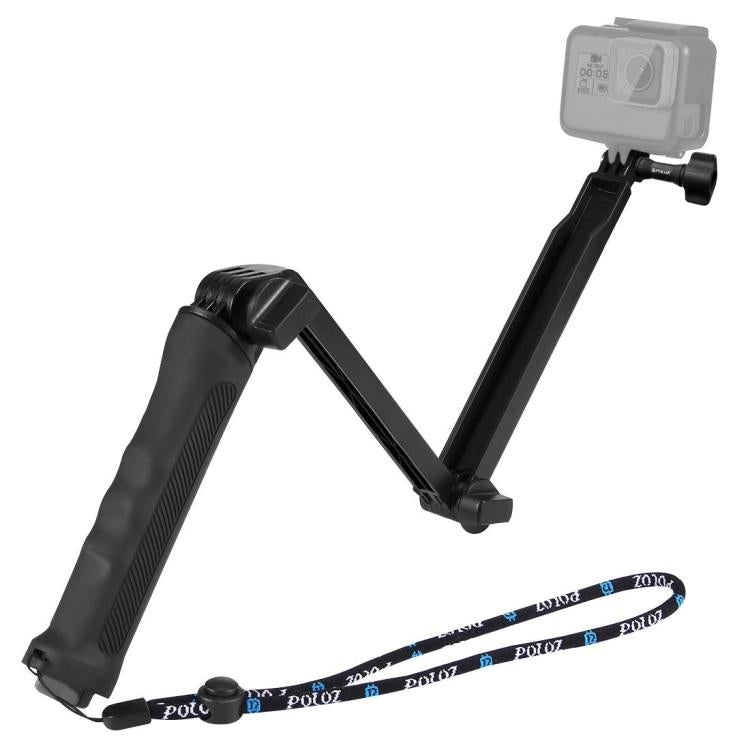 Treppiede pieghevole 3 vie con selfie stick 20-58 cm