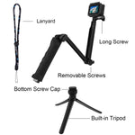 Treppiede pieghevole 3 vie con selfie stick 20-58 cm