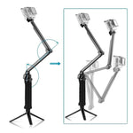 Treppiede pieghevole 3 vie con selfie stick 20-58 cm