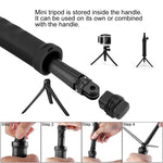 Treppiede pieghevole 3 vie con selfie stick 20-58 cm