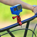 Supporto adattatore manubrio bici in alluminio con rotazione 360°