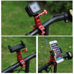 Supporto adattatore manubrio bici in alluminio con rotazione 360°