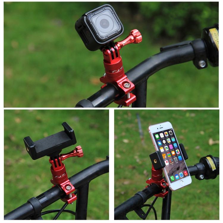 Supporto adattatore manubrio bici in alluminio con rotazione 360°