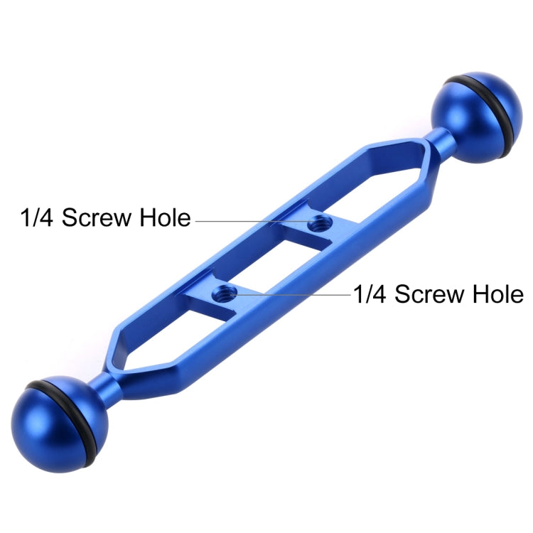 Braccio a doppia sfera in lega di alluminio PULUZ da 7,0 pollici 17,7 cm, diametro sfera: 25 mm, 7.0 inch (Black), 7.0 inch (Blue), 7.0 inch (Red)