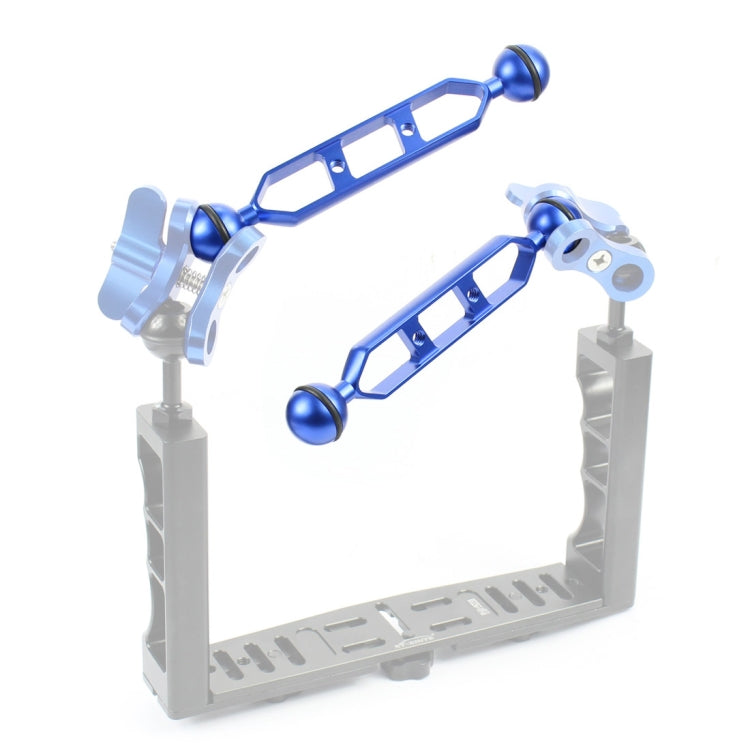 Braccio a doppia sfera in lega di alluminio PULUZ da 7,0 pollici 17,7 cm, diametro sfera: 25 mm, 7.0 inch (Black), 7.0 inch (Blue), 7.0 inch (Red)