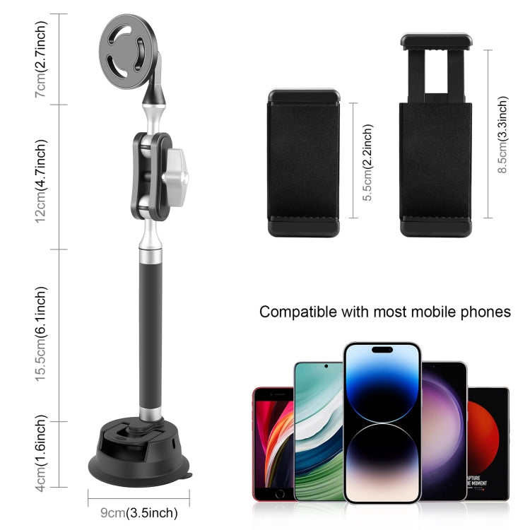 Supporto magnetico a ventosa per tablet e smartphone