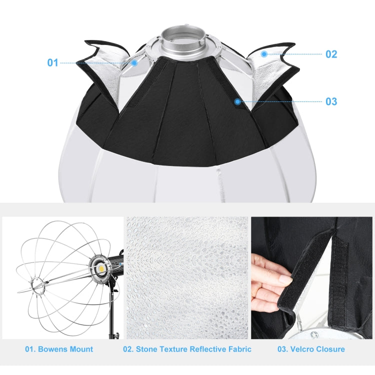 PULUZ Lanterna pieghevole Softbox SpeedLite Flash Light Diffusore pieghevole da 65 cm, 65cm Softbox