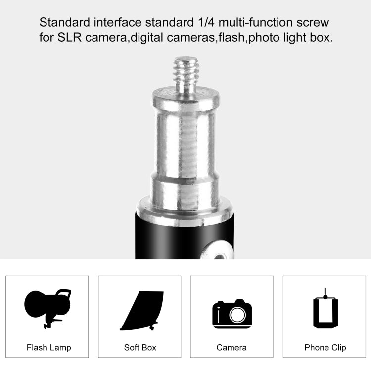PULUZ Supporto per treppiede pieghevole a 3 sezioni, altezza 2,8 m, per luce video fotografica/luce per fondale, 2.8m Light Holder