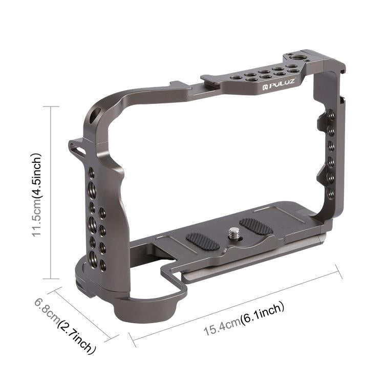 PULUZ Stabilizzatore Gabbia Videocamera per Canon EOS R5 / R5C / EOS R6 / R6 II, senza Maniglia, For Canon EOS R5 Cage