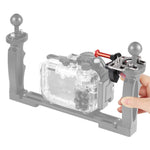 PULUZ Supporto per leva adattatore estensione grilletto rilascio otturatore per sistema braccio subacqueo, Trigger 2(Red)