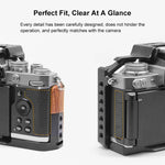 Per Nikon ZFC PULUZ Manico in legno Metallo Camera Cage Stabilizzatore Rig, For Nikon ZFC