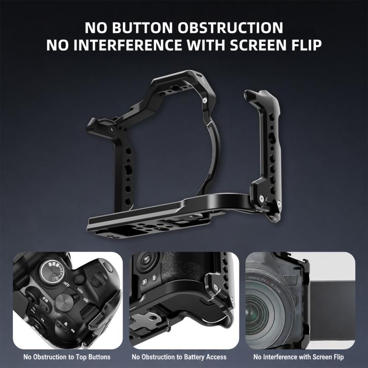 Telaio di espansione per gabbia da streaming live PULUZ per Canon EOS R6 III, For Canon EOS R6 III