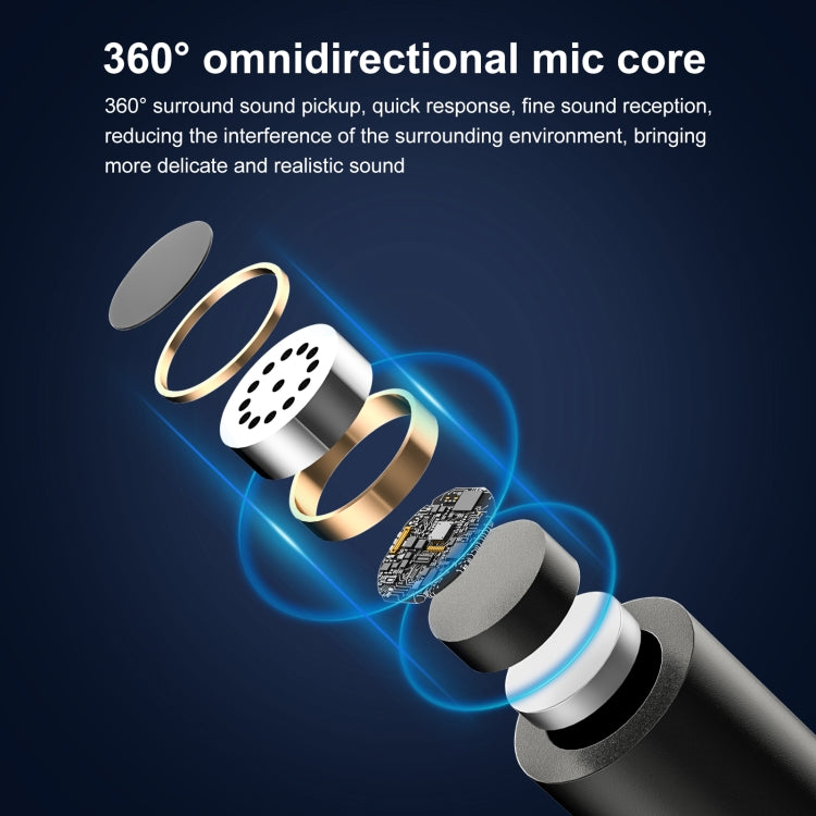 Microfono lavalier wireless con doppio microfono per iPhone e iPa