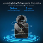 Microfono lavalier wireless PULUZ 1 TX + 1 RX 2.4G
