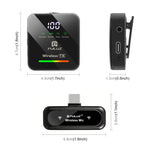 Microfono lavalier wireless PULUZ 4 TX + 1 RX, Type-C 4 TX + 1 RX
