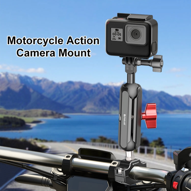 Supporto con morsetto medio per retrovisore moto PULUZ