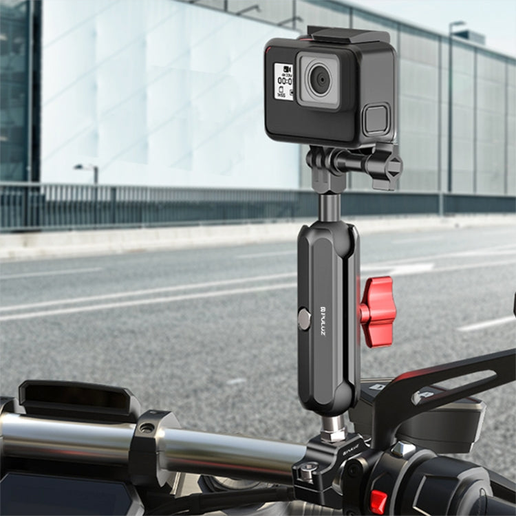 Supporto con morsetto medio per retrovisore moto PULUZ