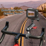 Supporto asta con morsetto grande per retrovisore moto