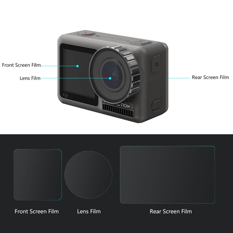 Pellicola vetro temperato 9H per DJI Osmo Action