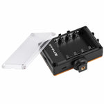 PULUZ Pocket 96 LED 860LM Luce professionale per vlogging, fotografia, video e studio fotografico con filtri magnetici bianchi e arancioni, pannello luminoso per fotocamere Canon, Nikon, DSLR, 96 LED (AE), 104 LED