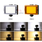 PULUZ Pocket 96 LED 860LM Luce professionale per vlogging, fotografia, video e studio fotografico con filtri magnetici bianchi e arancioni, pannello luminoso per fotocamere Canon, Nikon, DSLR, 96 LED (AE), 104 LED