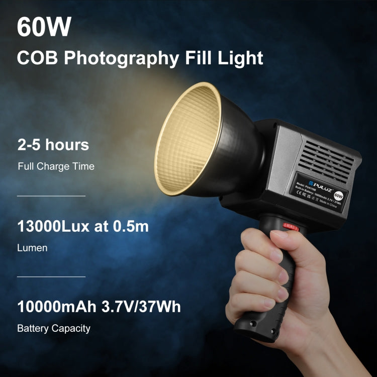 PULUZ 60W Studio Video Light 2500K-6500K Doppia Temperatura Colore Fotografia Professionale Luce di Riempimento, 60W Studio Video Light