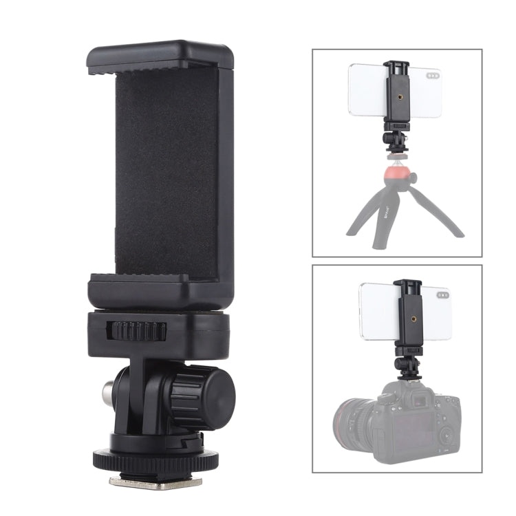 Adattatore treppiede con morsetto per smartphone 1/4"