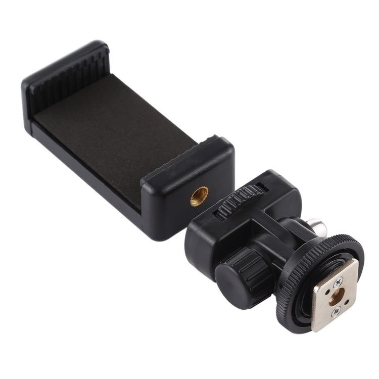 Adattatore treppiede con morsetto per smartphone 1/4"