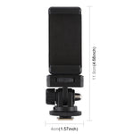 Adattatore treppiede con morsetto per smartphone 1/4"
