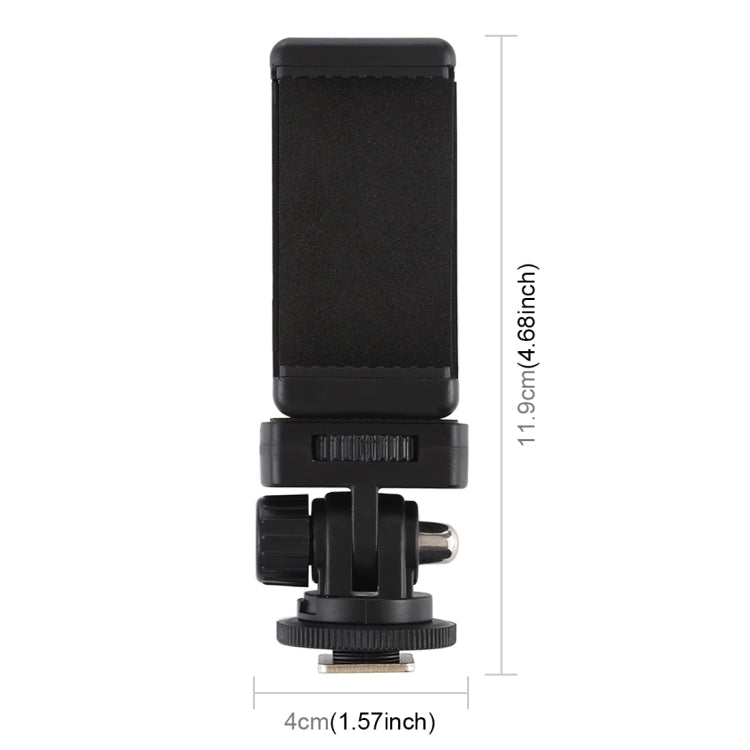 Adattatore treppiede con morsetto per smartphone 1/4"