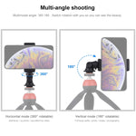 Adattatore treppiede con morsetto per smartphone 1/4"