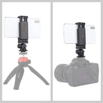 Adattatore treppiede con morsetto per smartphone 1/4"