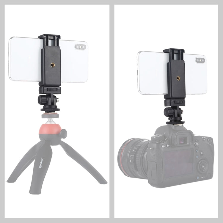 Adattatore treppiede con morsetto per smartphone 1/4"