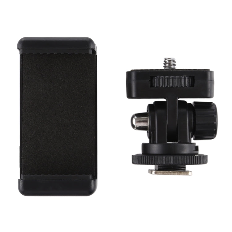 Adattatore treppiede con morsetto per smartphone 1/4"