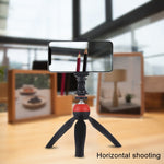 Adattatore treppiede con morsetto per smartphone 1/4"