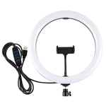 Luce ad anello LED USB 30 cm dimmerabile a 3 colori - immagine 2